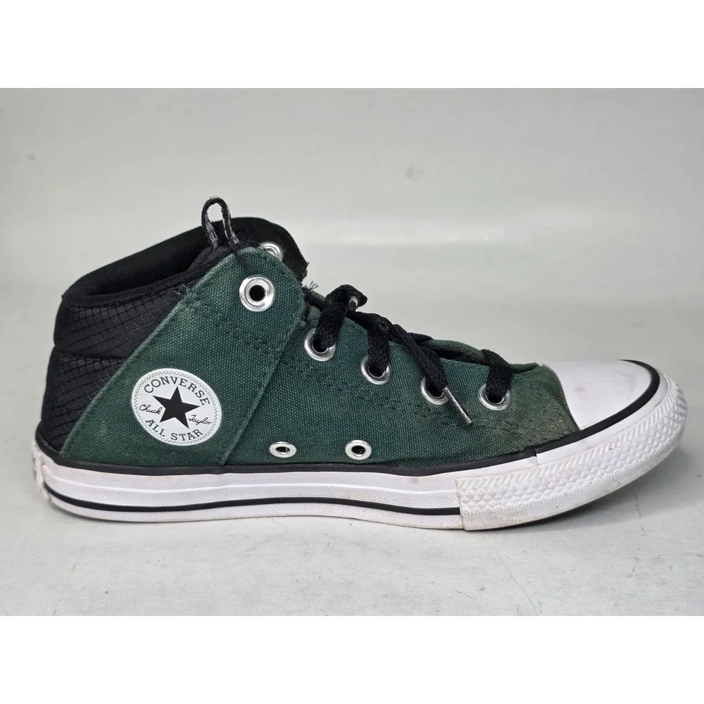 Converse Chuck Taylor All Star‎ Axel Youth Sneakers Size 2 Green Canvas Hi Shoes